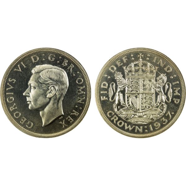 GREAT BRITAIN: George VI, 1936-1952, AR crown, 1937, NGC Proof 65