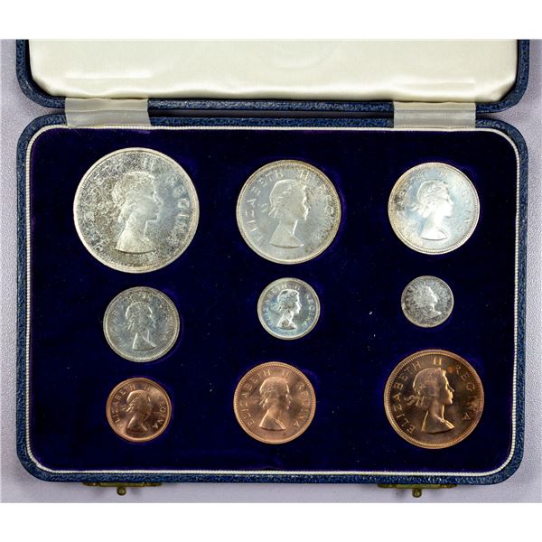 SOUTH AFRICA: Elizabeth II, 1952-2022, proof set, 1957, Choice Proof