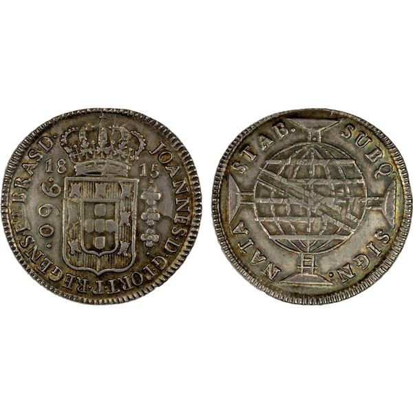 BRAZIL: Maria I, 1786-1816, AR 960 reis, 1815, EF