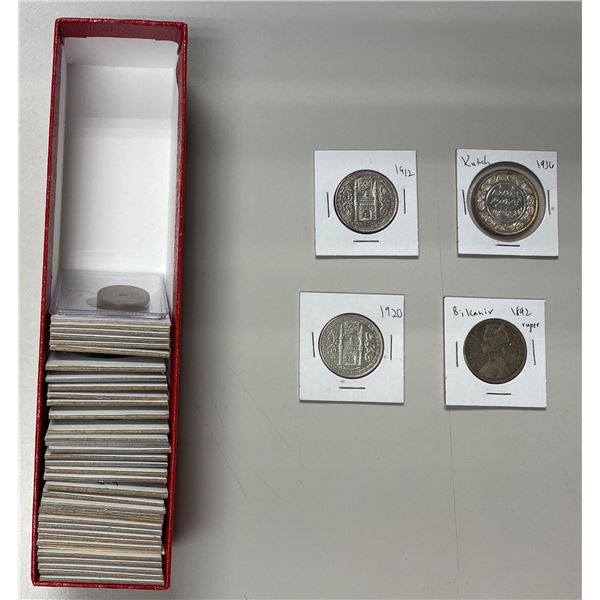 INDIA: INDIAN STATES: LOT of 41 coins