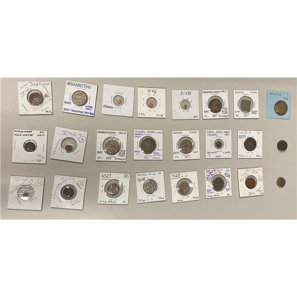 INDIA: LOT of 24 miscellaneous coins