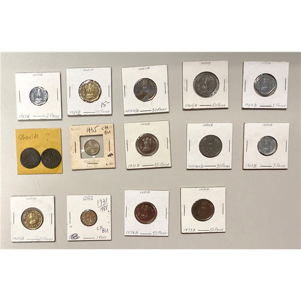 INDIA: LOT of 15 coins
