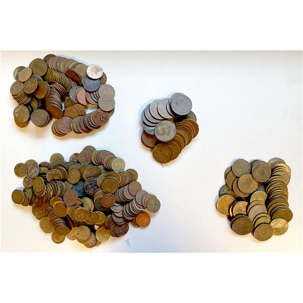 CHINA: Republic, LOT of 607 copper coins