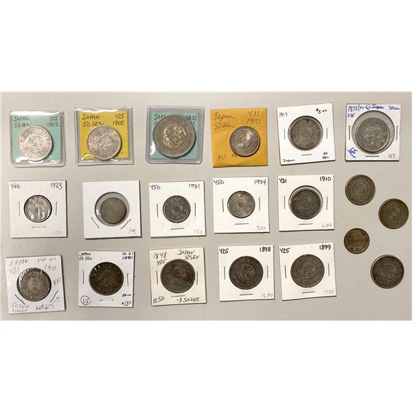 ASIA: Japan, LOT of 20 coins
