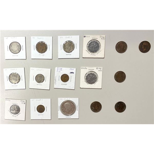 MIDDLE EAST: Iraq, LOT of 16 coins