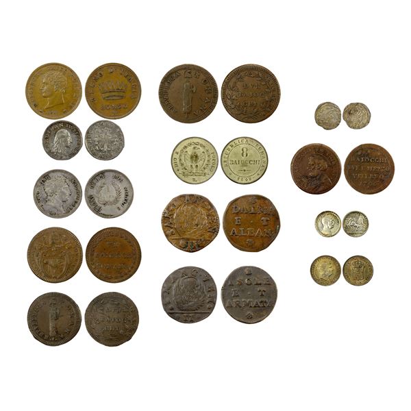 EUROPE: Italian States, LOT of 13 coins