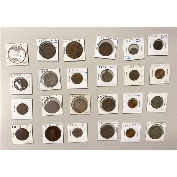 EUROPE: Various, LOT of 23 coins