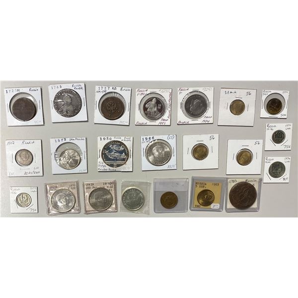 EUROPE: Various, LOT of 22 coins