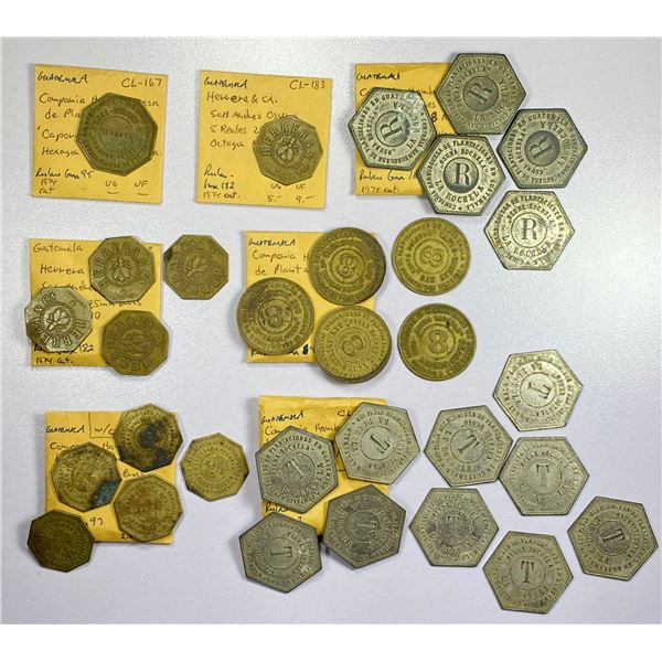 AMERICAS: Guatemala, LOT of 31 tokens