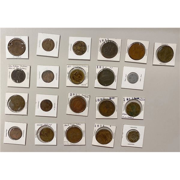 UNITED STATES: LOT of 21 tokens