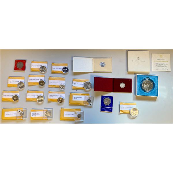 WORLDWIDE: Various, LOT of 19 coins