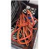 Image 8 : CRATE OF EXTENTION CORDS AND CRATE OF WORK LIGHTS