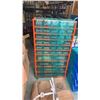 Image 9 : LOT OF PARTS ORGANIZER WITH CONTENTS, PARTS BINS, NAILS AND PVC CONNECTORS