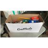Image 2 : 2 BOXES OF TOOLS, ELECTRICAL WIRE, WORK LIGHTS AND MORE