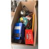 Image 3 : 2 BOXES OF TOOLS, ELECTRICAL WIRE, WORK LIGHTS AND MORE
