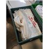 Image 2 : TOTE OF LACES AND CRATE OF PLASTIC BAGS