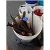 Image 1 : BUCKET OF TOOLS, FILES AND SPIKES