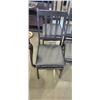 Image 2 : 4 BLACK PADDED FOLDING CHAIRS