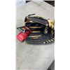 Image 8 : NEW RAWLINGS RIGHT HAND FIT BASEBALL GLOVE, SIZE 5M CLEATS AND SIZE 9 SHOES