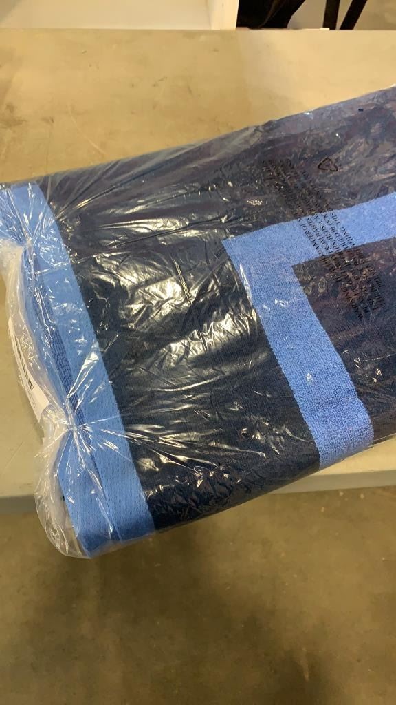 NEW SHEEPSKIN RUG AND ULINE MOVING BLANKET