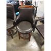 Image 2 : PAIR OF SWIVEL PADDED ARMCHAIRS