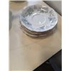 Image 8 : LOT OF ROYAL ALBERT SILVER MAPLE CHINA TEAPOT, CREAM/SUGAR, CAKE PLATE, SANDWICH PLATE, 6 CUPS AND S