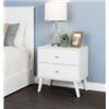 Image 1 : PREPAC 2 DRAWER NIGHTSTAND DNR1402-1 WHITE - RETAIL $161