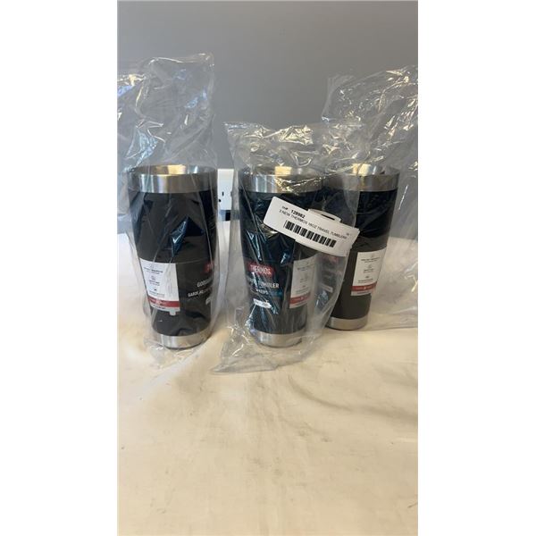 3 NEW THERMOS 16OZ TRAVEL TUMBLERS - KEEPS HOT AND COLD