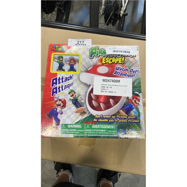 SUPER MARIO PIRANHA PLANT ESCAPE BOARD GAME