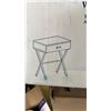 Image 2 : MONARCH 24 INCH TALL WHITE ACCENT TABLE  - RETAIL $169