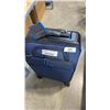 Image 2 : NEW NAVY RICARDO CARRY-ON HARD AND SOFT SIDE LUGGAGE W/ USB CHARGING PORT, LAPTOP POCKET, ETC  - ART