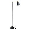 Image 1 : NEW AIGOIEK BLACK AND BRASS FLOOR LAMP