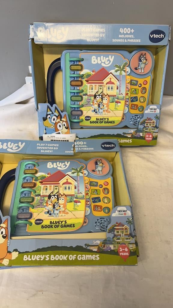 2 VTECH BLUEY BOOK OF GAMES