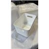Image 3 : 12 NEW BINS WITH LIDS - 4 SETS OF 3