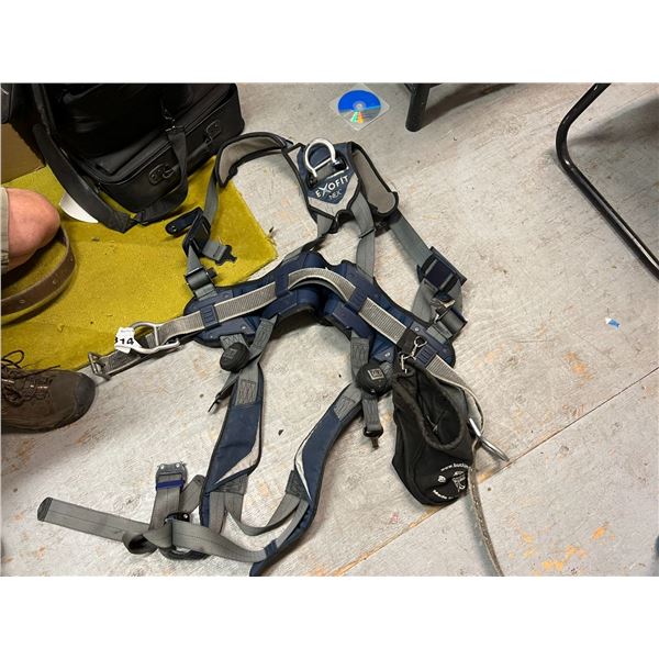 EXOFIT NEX DBI SALA CLIMBING SAFETY HARNESS. WITH TOOL POUCH