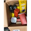 Image 1 : BOX OF HAZARDOUS WASTE CONTAINERS- EMPTY-ASST