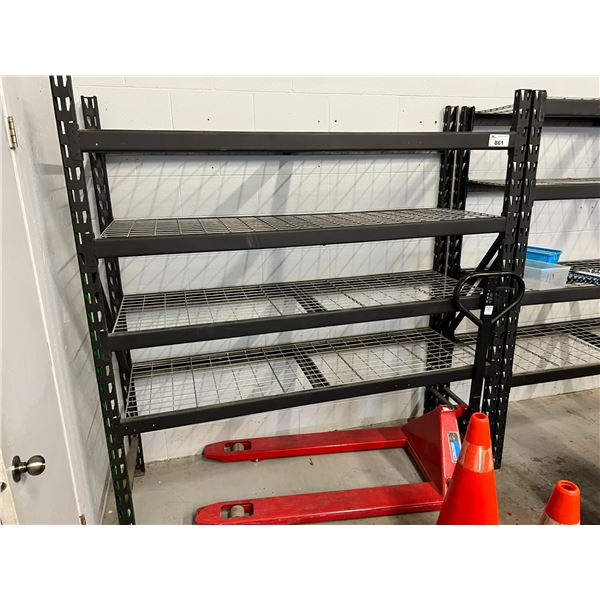 METAL STORAGE RACK 6'X2'X6' HIGH. 4 SHELVES - Able Auctions