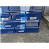 Image 2 : 2 METAL PARTS BINS. BLUE. 18 DRAWERS EACH