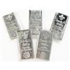 Image 1 : Fleur De Lis Poured .999 Silver Proof Kilo Bars (5-bars)