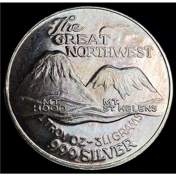 The Great Northwest Proof 1 ozt .999 Silver Trade Unit