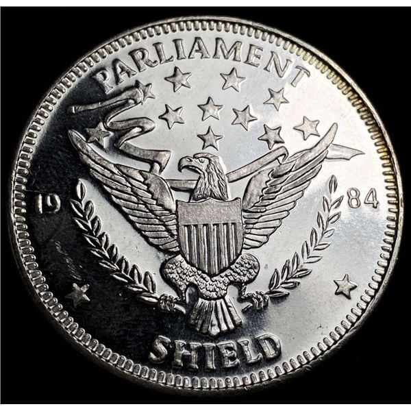 1984 Parliament Shield Proof 1 ozt .999 Silver