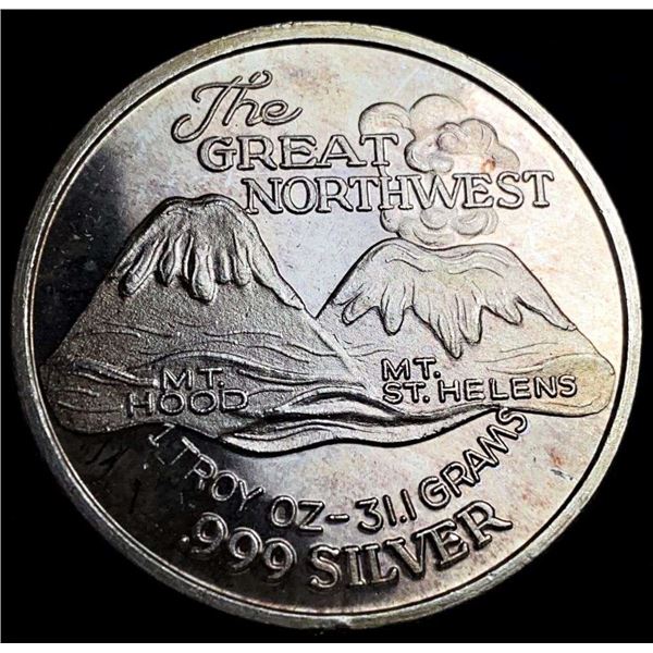 The Great Northwest Proof 1 ozt .999 Silver Trade Unit