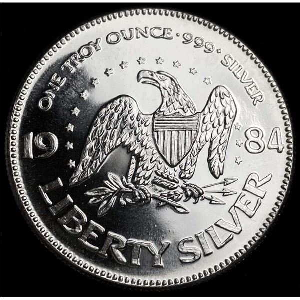 1984 A-Mark "Life Liberty Happiness" Proof 1 ozt .999 Silver