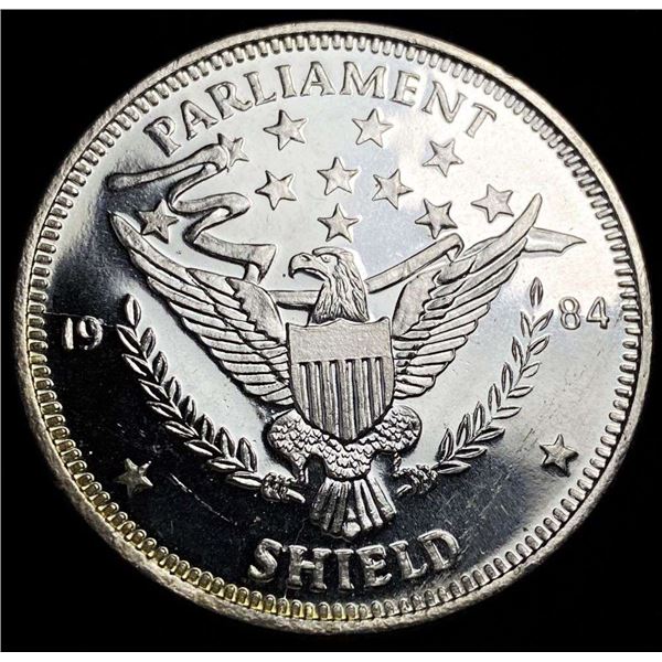 1984 Parliament Shield Proof 1 ozt .999 Silver