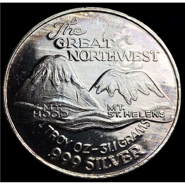 The Great Northwest Proof 1 ozt .999 Silver Trade Unit
