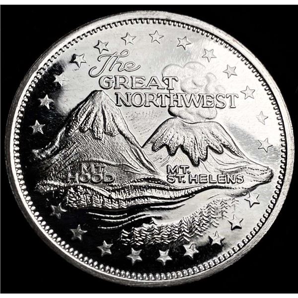 The Great Northwest Proof 1 ozt .999 Silver