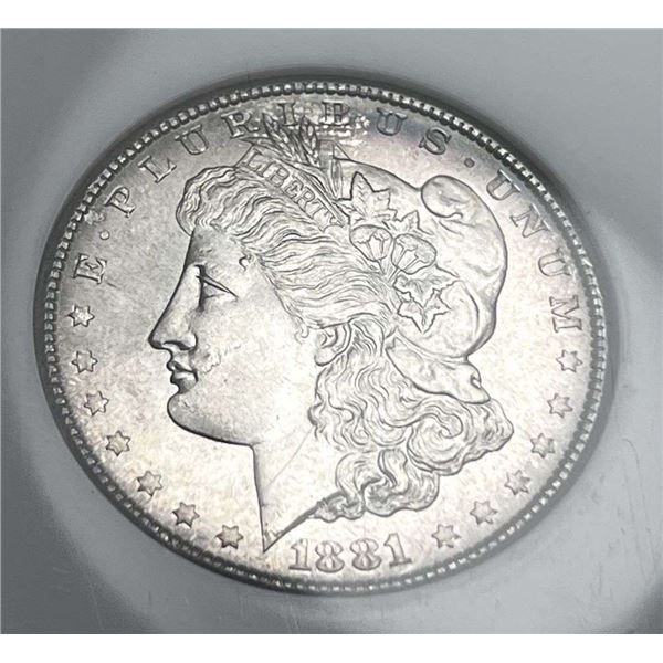 Premium Quality 1881-S Morgan Silver Dollar NGC MS65