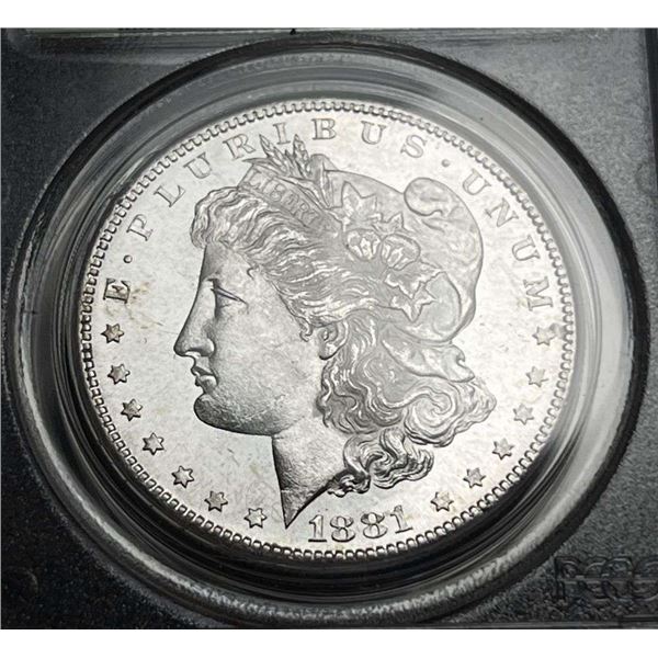 Premium Quality 1881-S Morgan Silver Dollar PCGS MS65 OGH