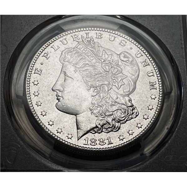 Premium Quality 1881-S Morgan Silver Dollar PCGS MS66