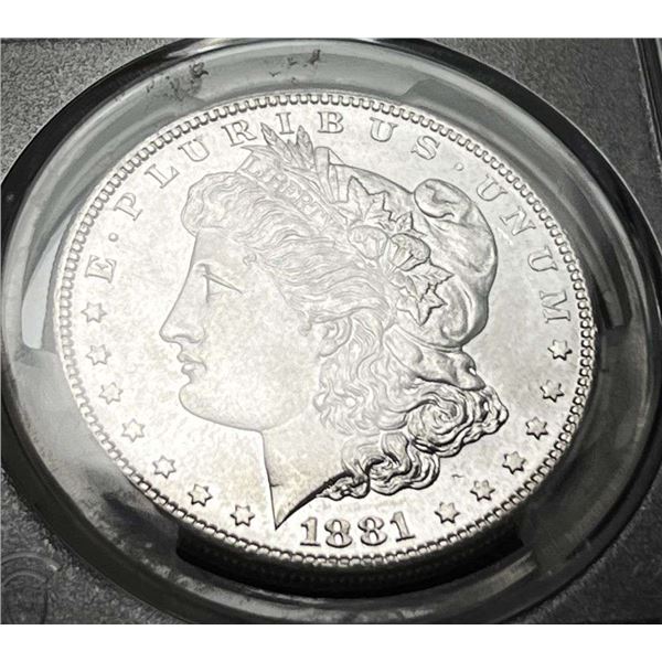 Premium Quality 1881-S Morgan Silver Dollar PCGS MS66